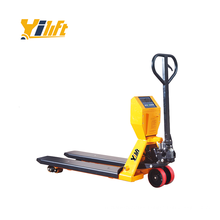 Hydraulic hand industrial manual pallet with weight scale truck